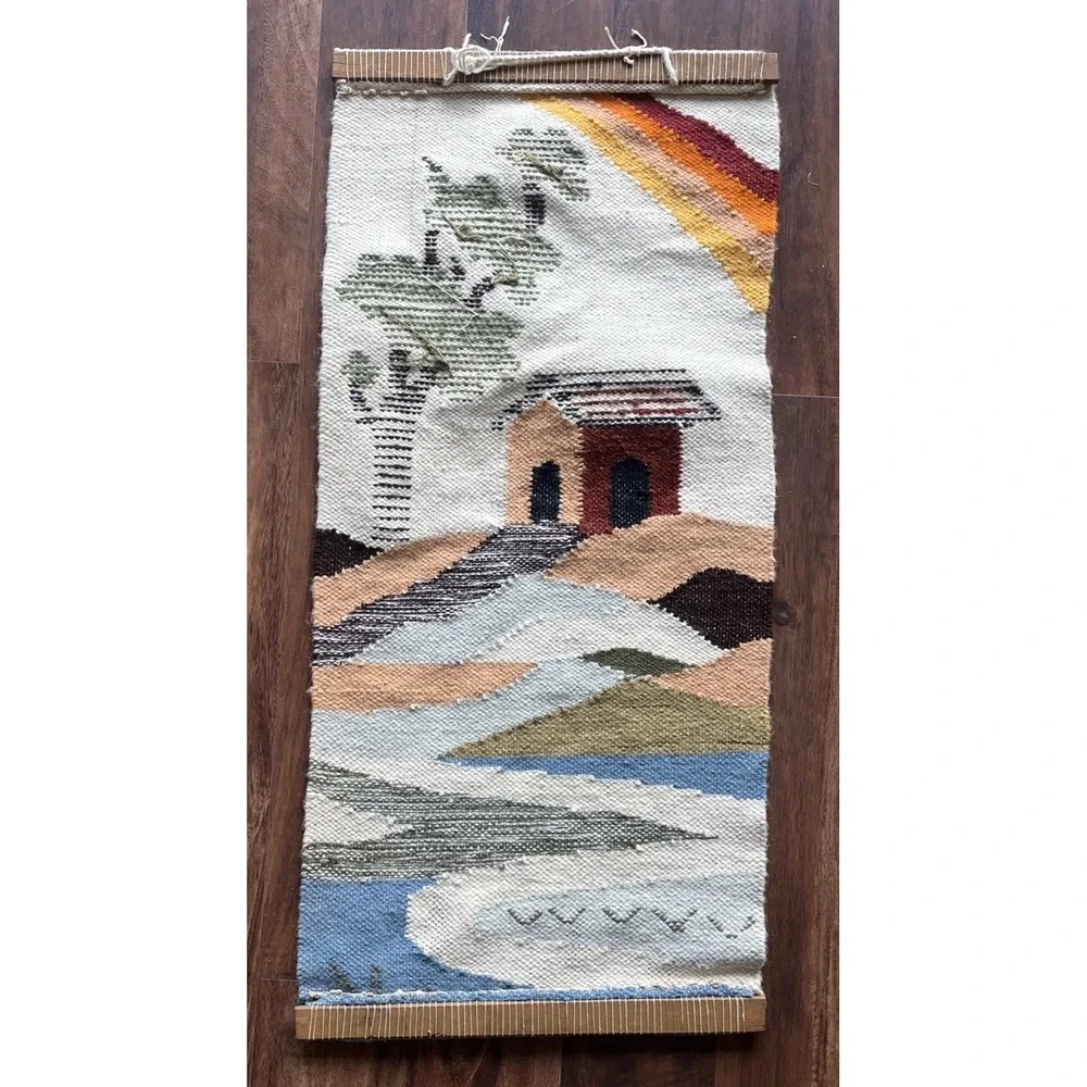 Handmade 3D Wool Tapestry Wall Hanging Rug 39